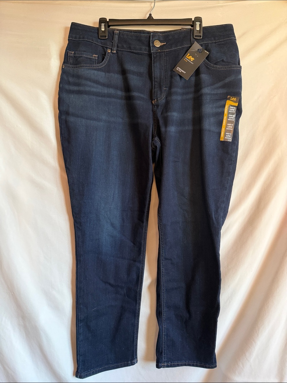 Lee Straight Leg Jeans in Deep Indigo